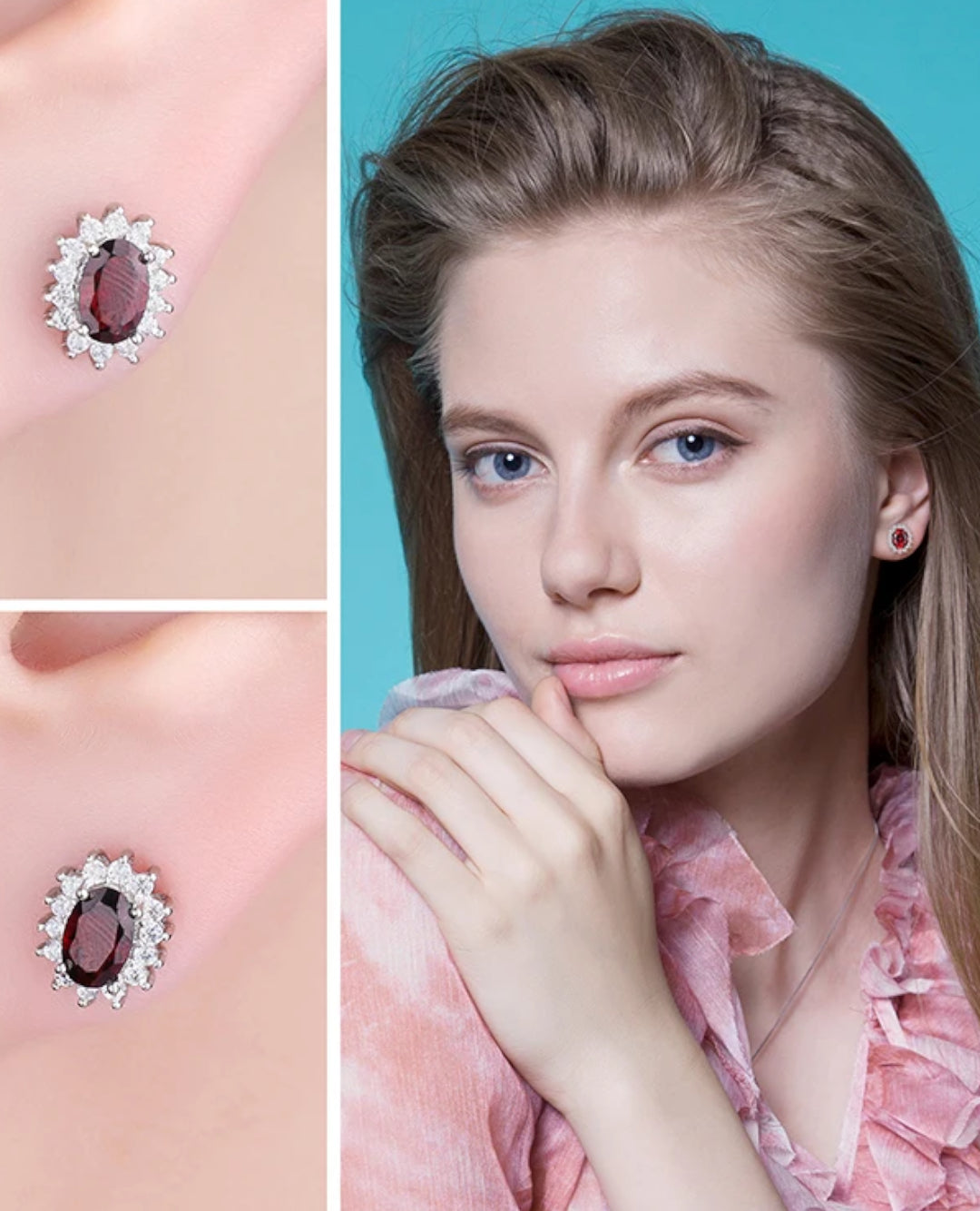 sapphire stud earrings
