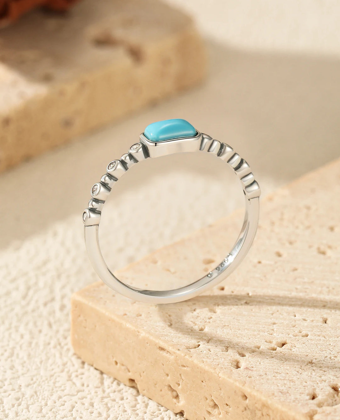 rectangle turquoise ring