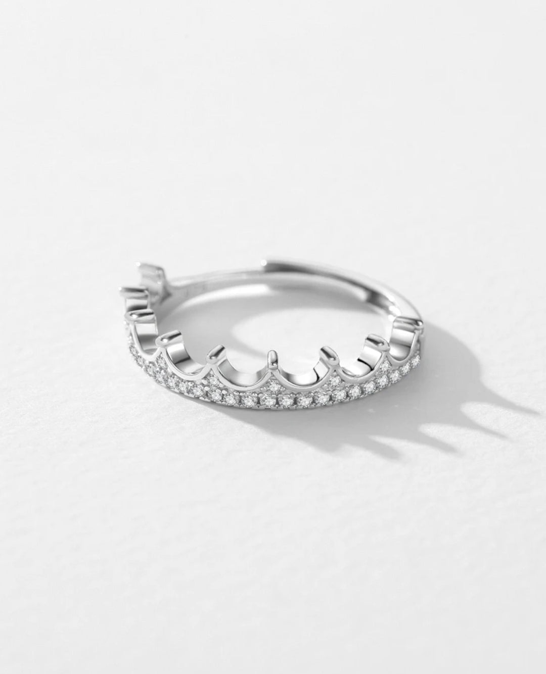 crown cz adjustable ring
