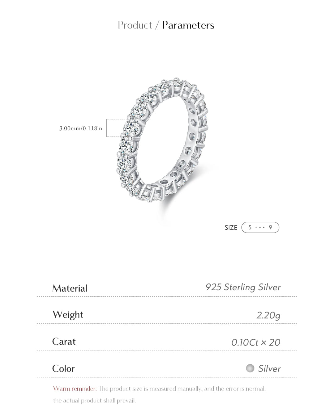 full eternity moissanite ring