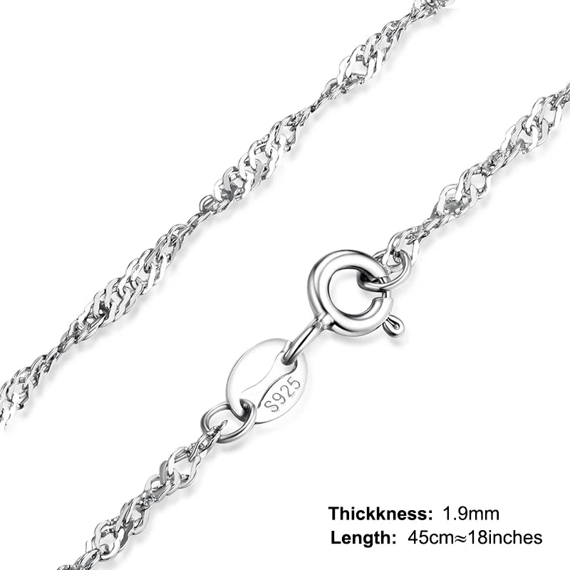 925 sterling silver chain necklace