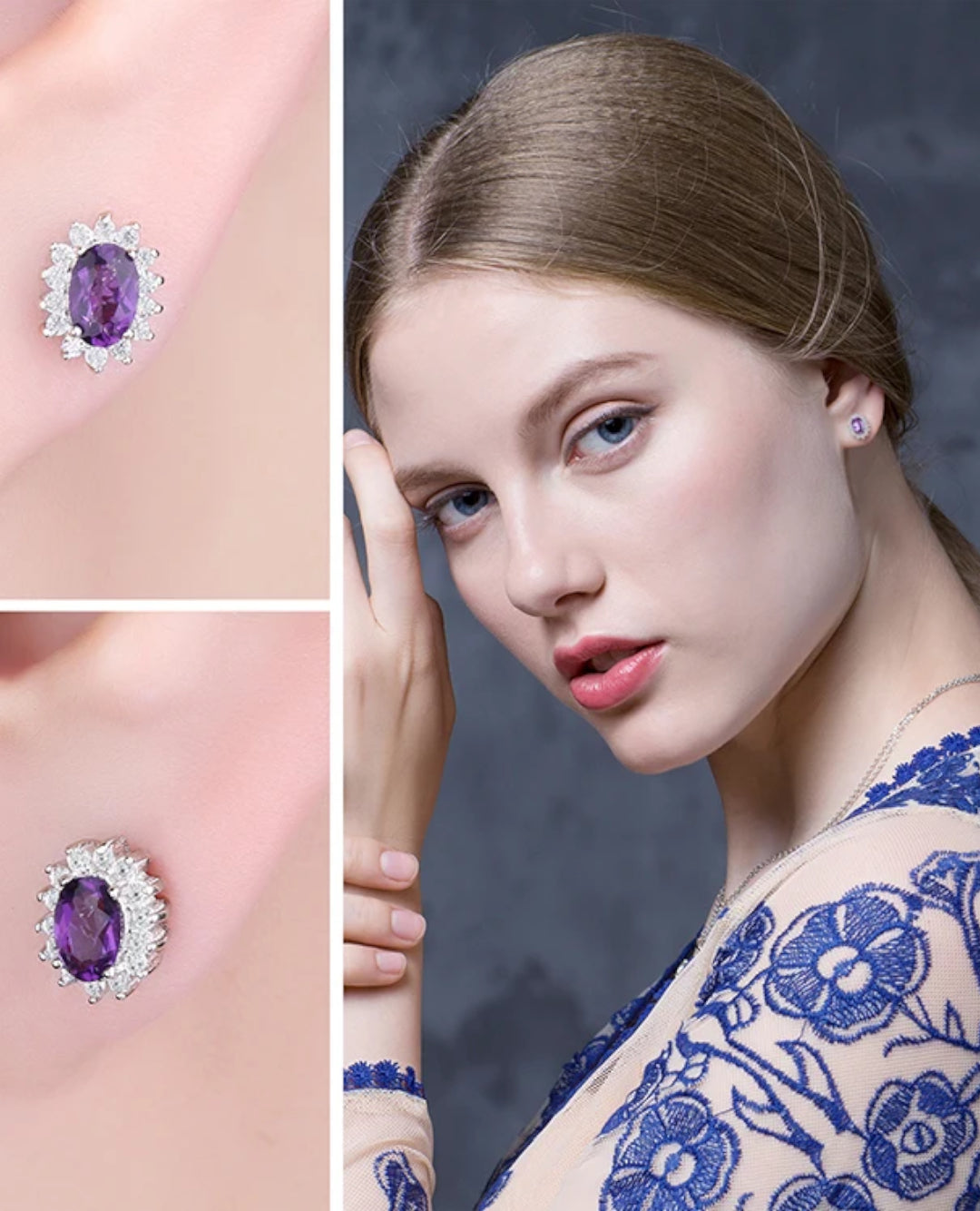 sapphire stud earrings