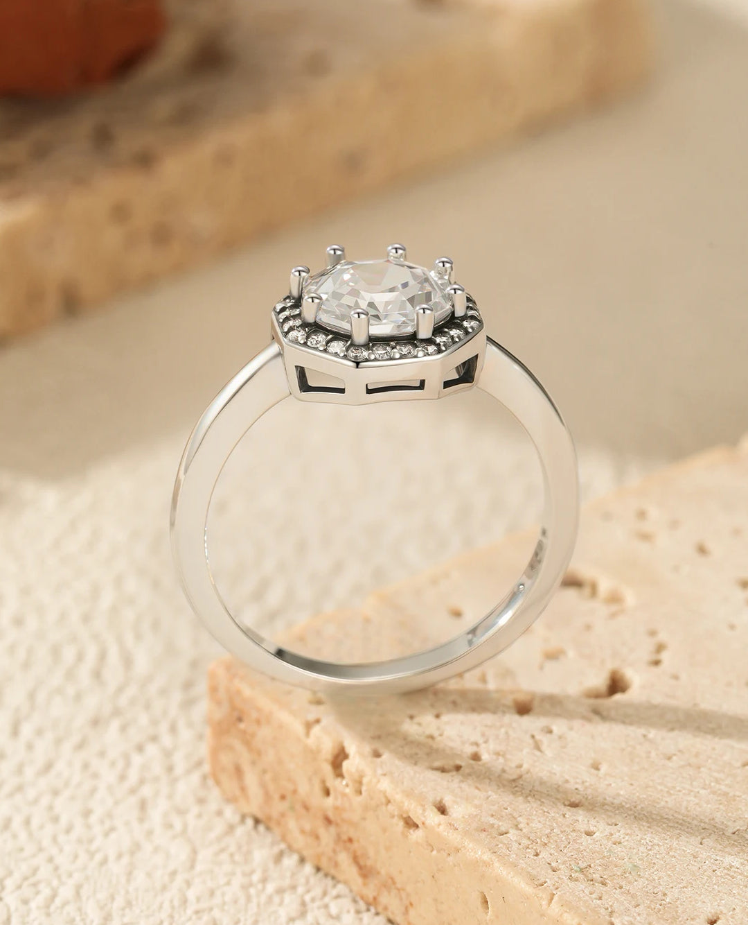 vintage octagon sparkle set