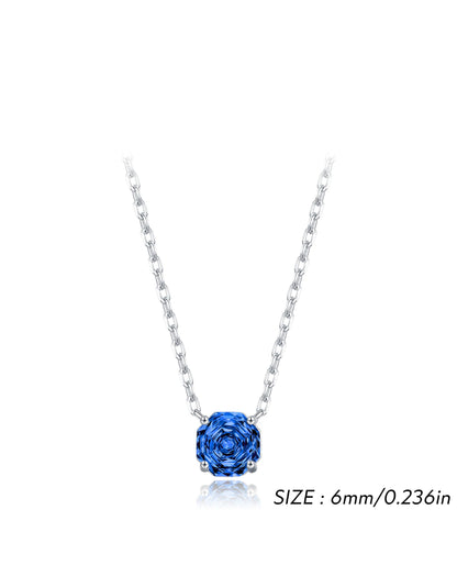 Minimal Blue Geometric Pendant