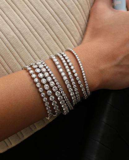 Classic Round Moissanite Bracelet