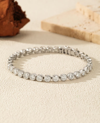 Classic Round Moissanite Bracelet