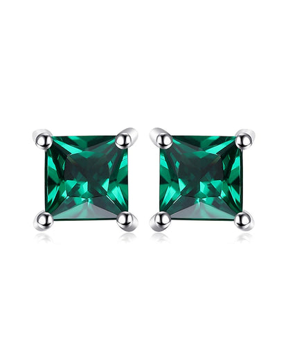 Square Studs in Sterling Silver