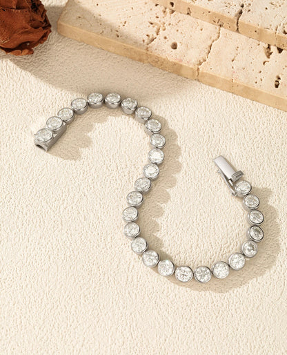 Classic Round Moissanite Bracelet