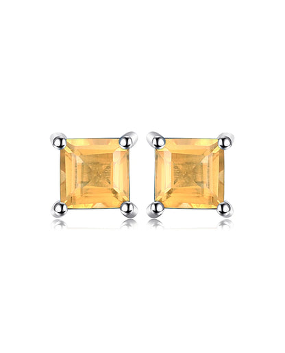 Square Studs in Sterling Silver