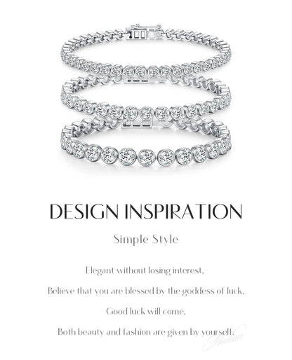 Classic Round Moissanite Bracelet