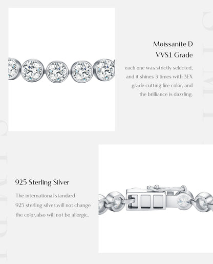 Classic Round Moissanite Bracelet