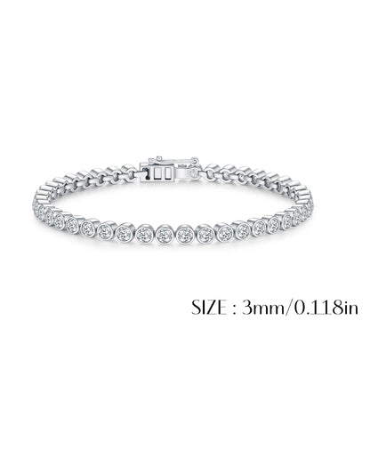 Classic Round Moissanite Bracelet