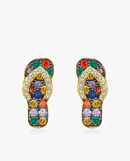 Colorful Slipper Stud Earrings