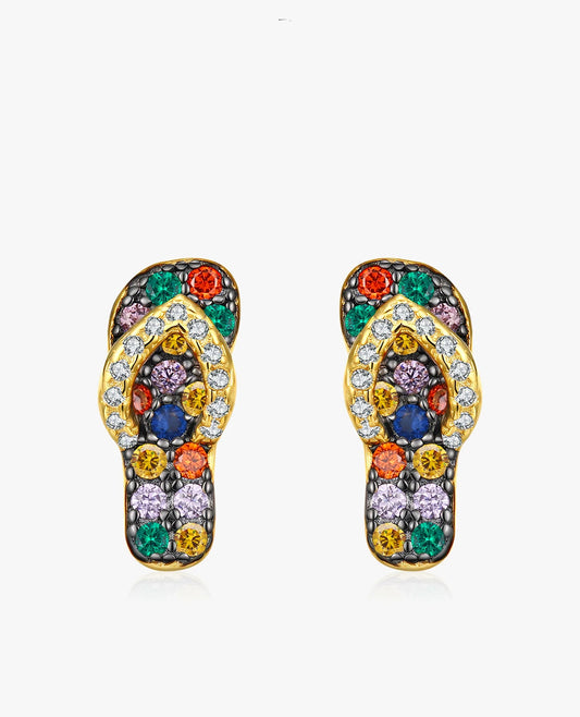 Colorful Slipper Stud Earrings