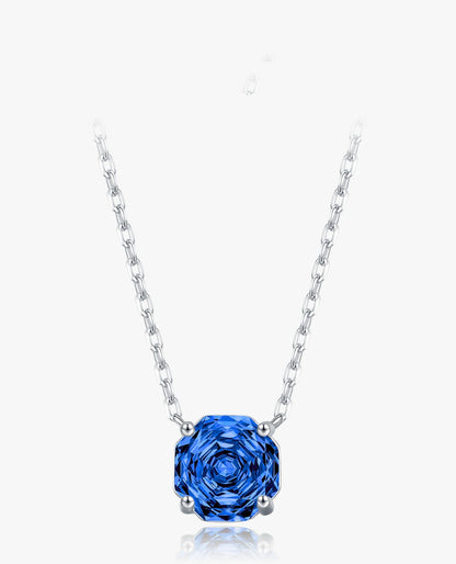Minimal Blue Geometric Pendant