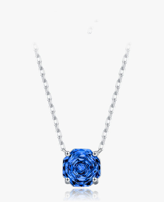 Minimal Blue Geometric Pendant