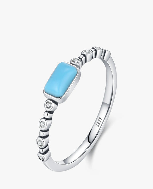 Rectangle Turquoise Ring