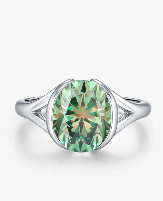 Verde Oval Solitaire Ring