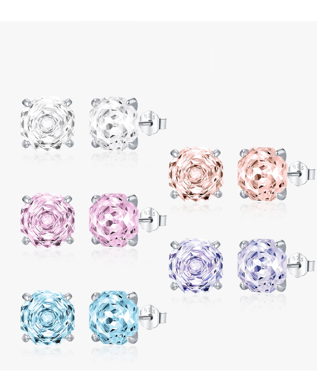 aurora cz studs