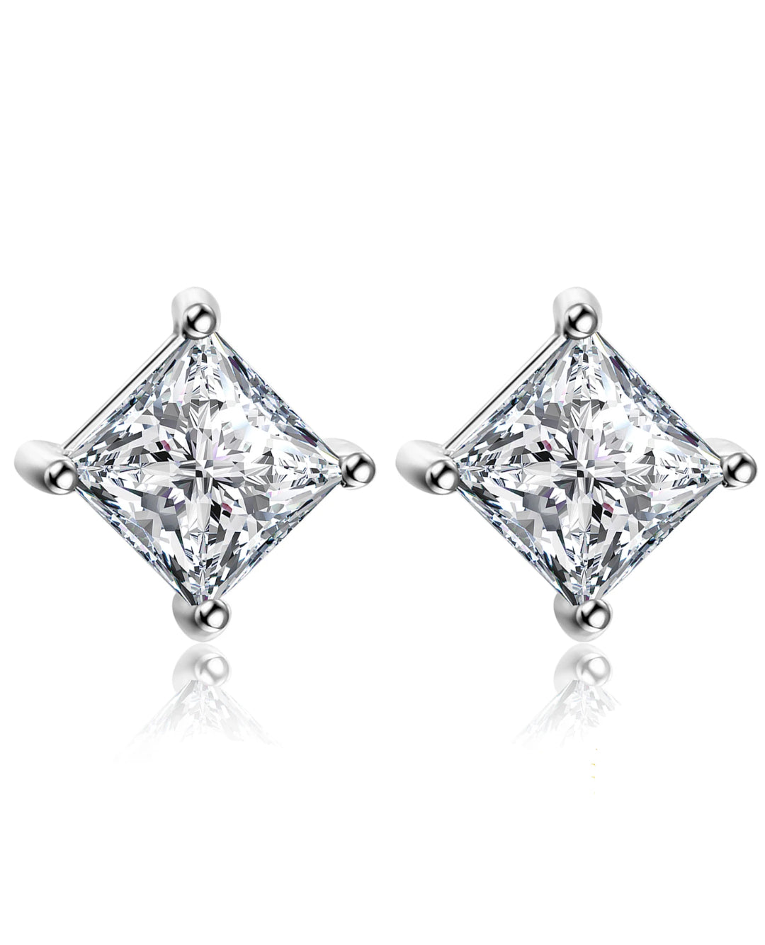 rose-gold plated princess studs