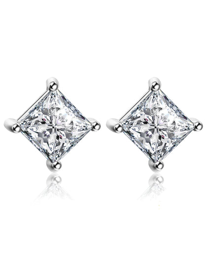 Rose-Gold Plated Princess Studs