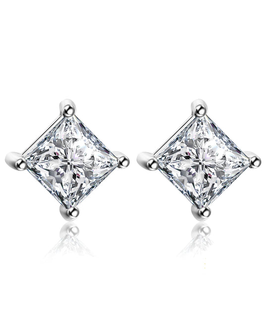 Rose-Gold Plated Princess Studs