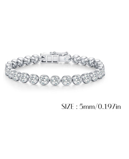 Classic Round Moissanite Bracelet