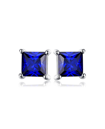 Square Studs in Sterling Silver