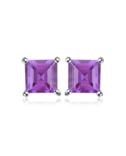 Square Studs in Sterling Silver