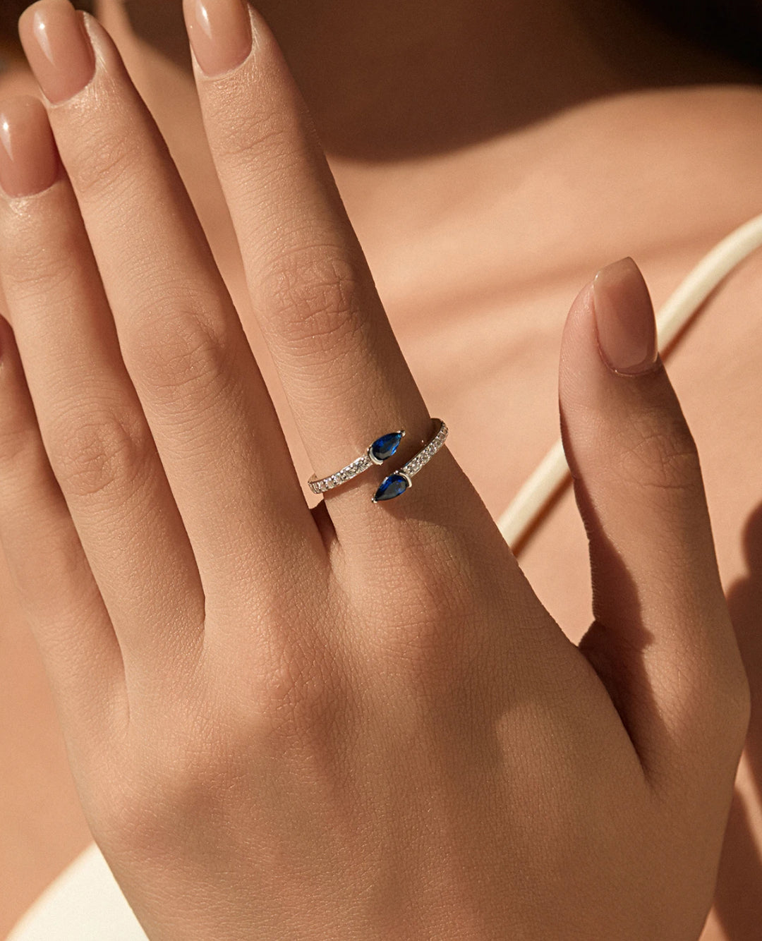 minimal blue bypass ring