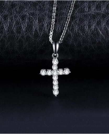 Cubic Zirconia Cross Pendant