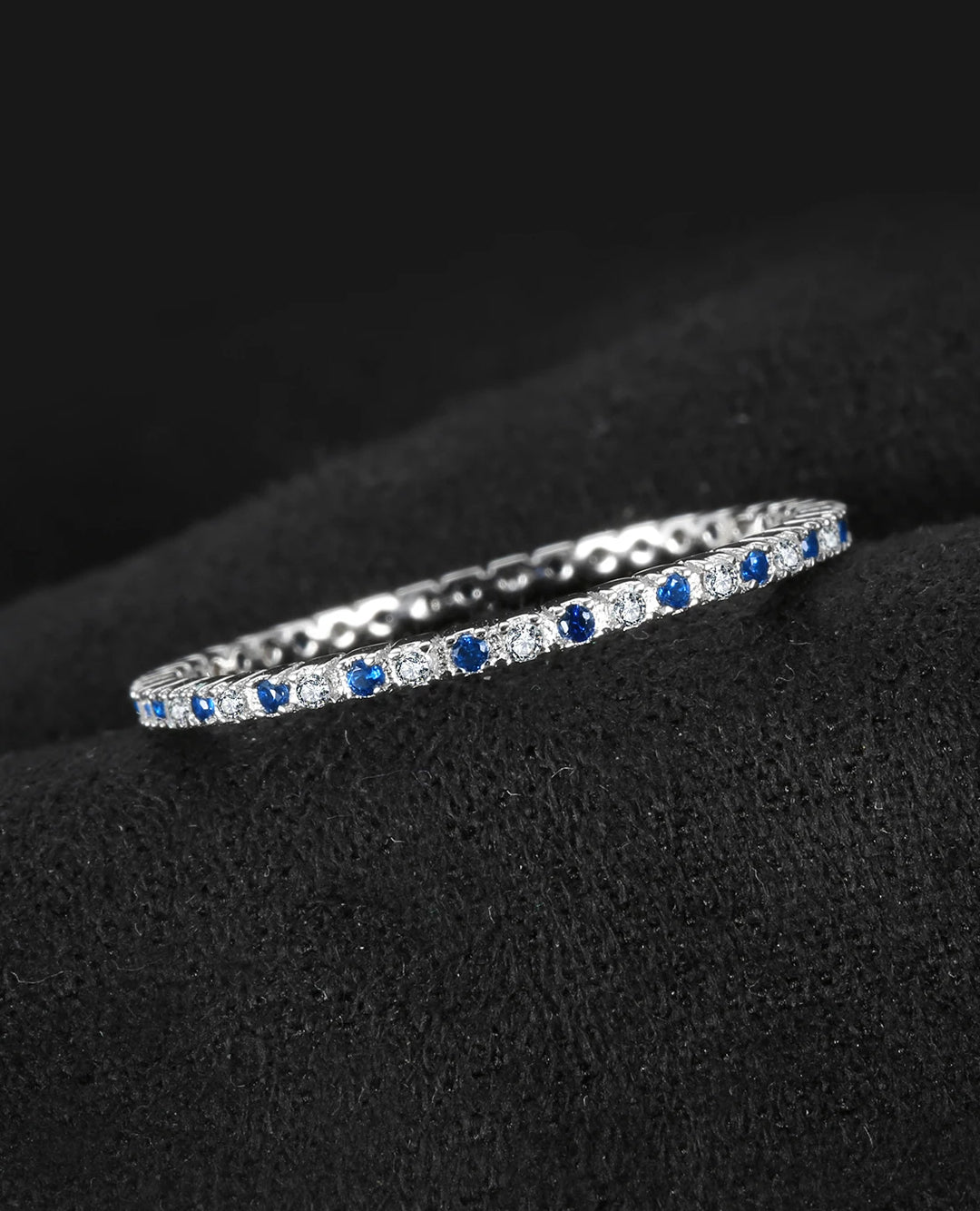 created spinel & ruby accent band