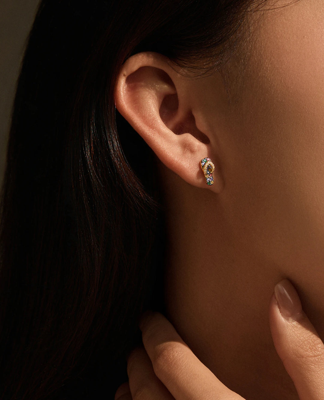 colorful slipper stud earrings