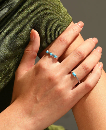 Turquoise Trio Stack Ring