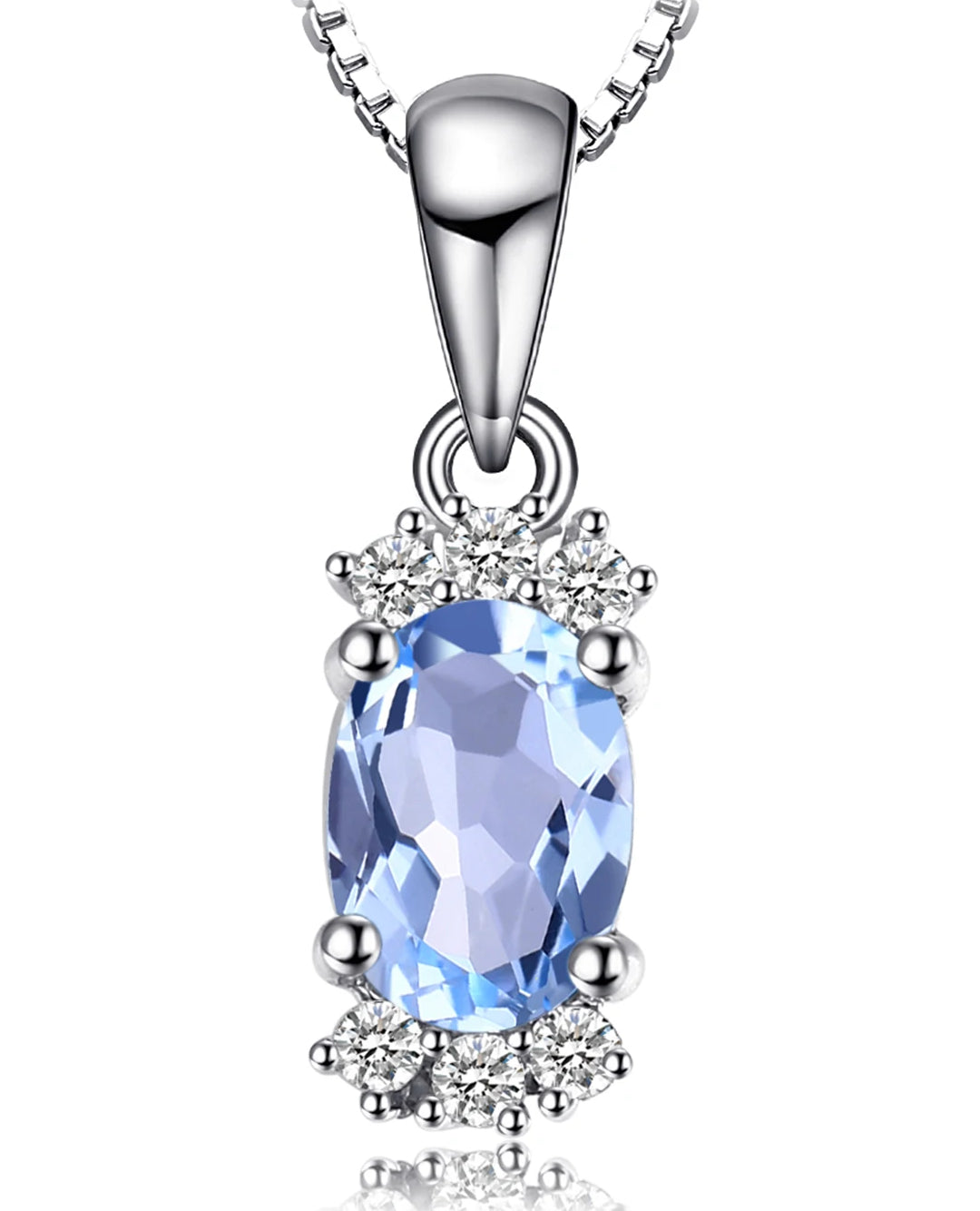 oval sky blue topaz