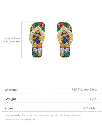 Colorful Slipper Stud Earrings