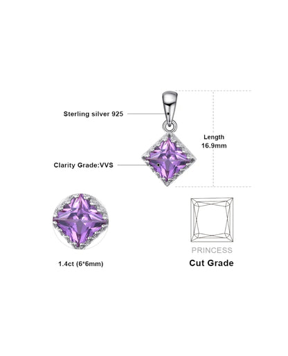 Square-Cut Created Alexandrite