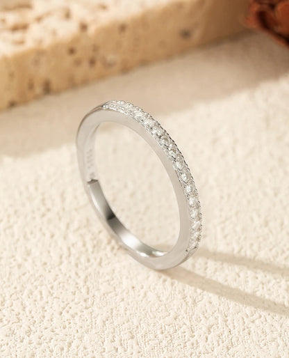 Slim Sparkle Wedding Band