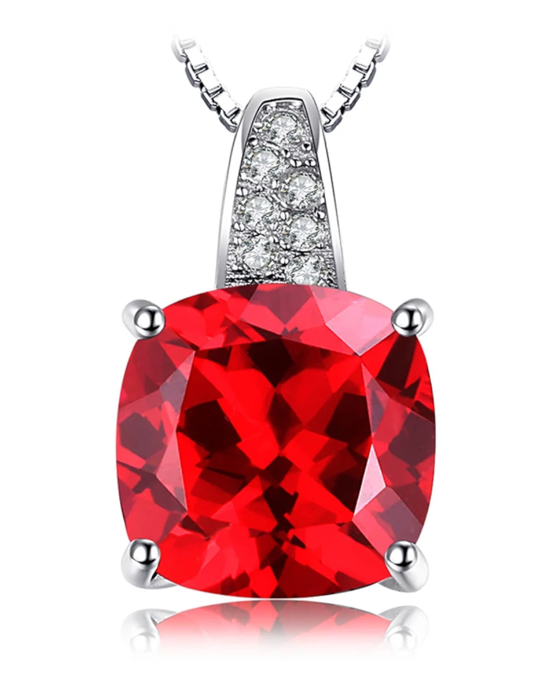 cushion nano emerald pendant
