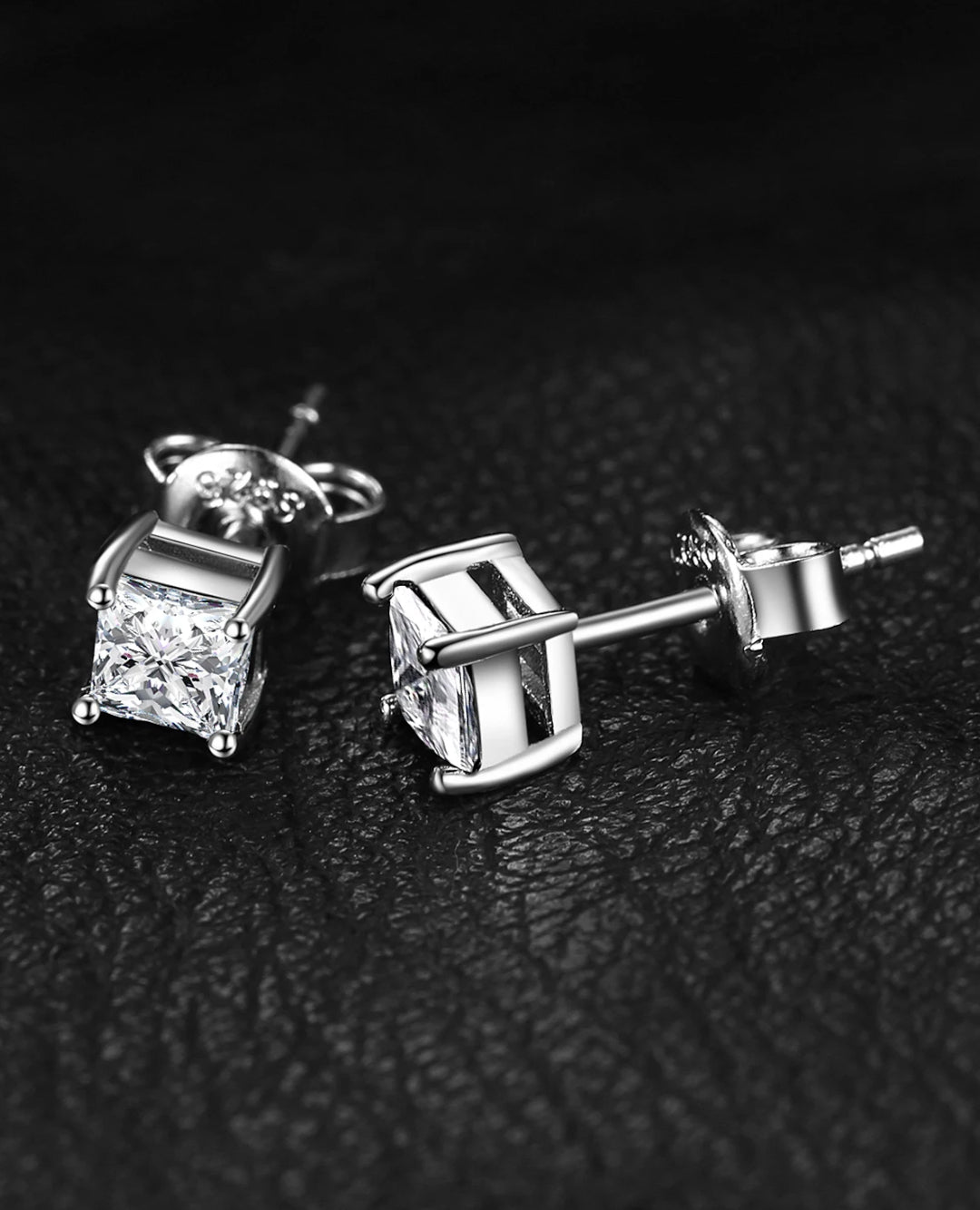 rose-gold plated princess studs