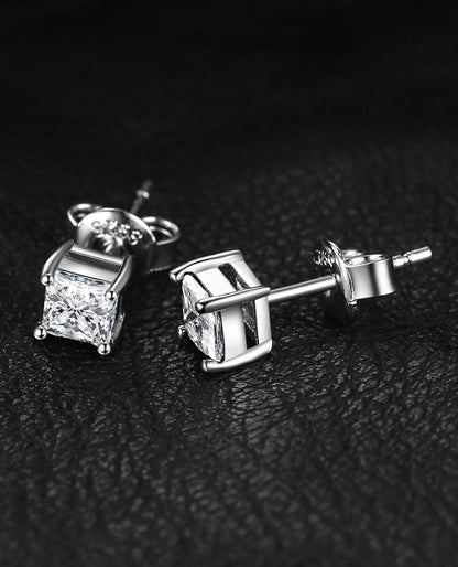 Rose-Gold Plated Princess Studs