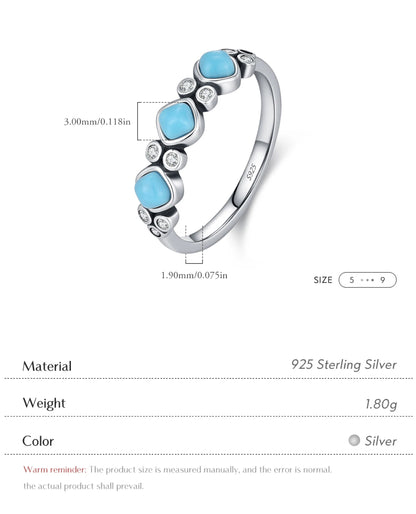 Turquoise Trio Stack Ring