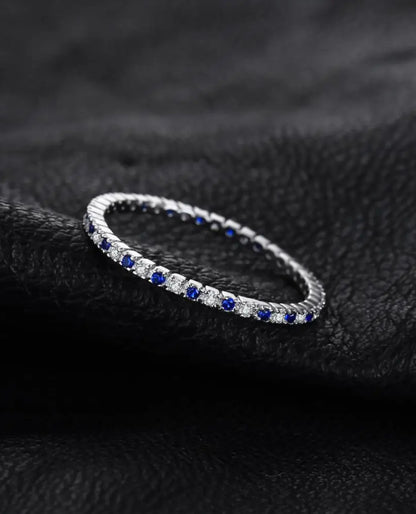 Created Spinel & Ruby Accent Band