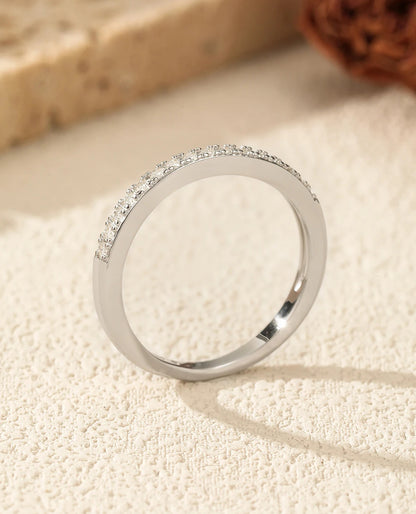 Slim Sparkle Wedding Band