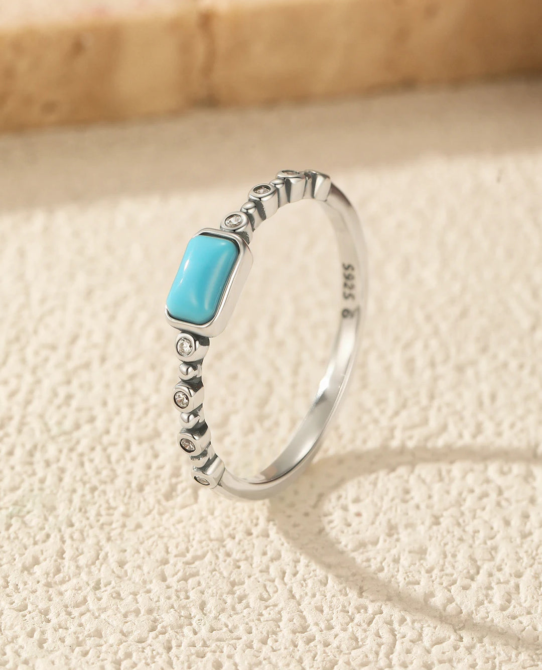 rectangle turquoise ring