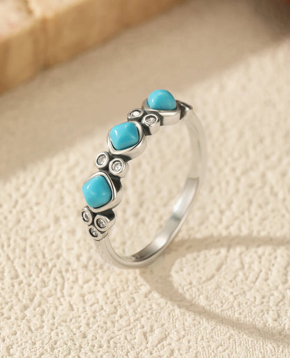 Turquoise Trio Stack Ring