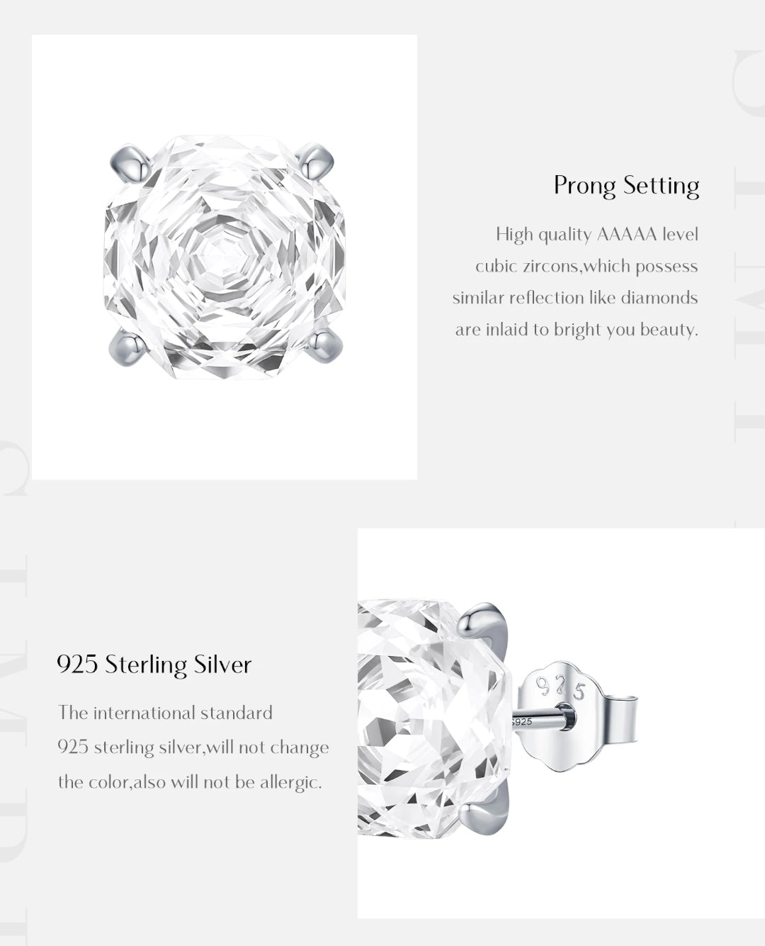 aurora cz studs