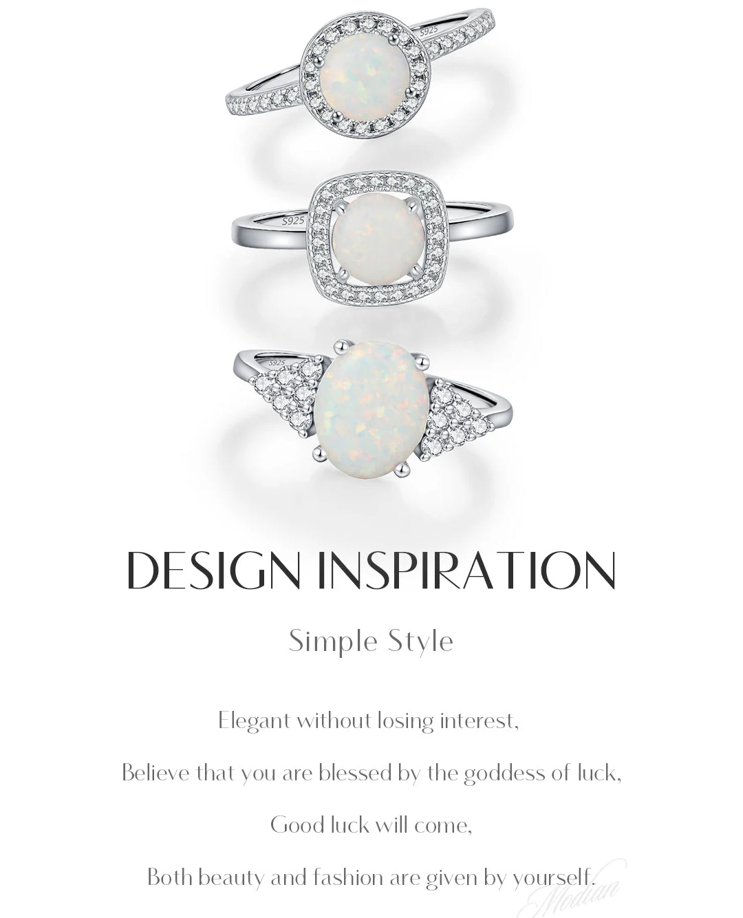 opal halo ring