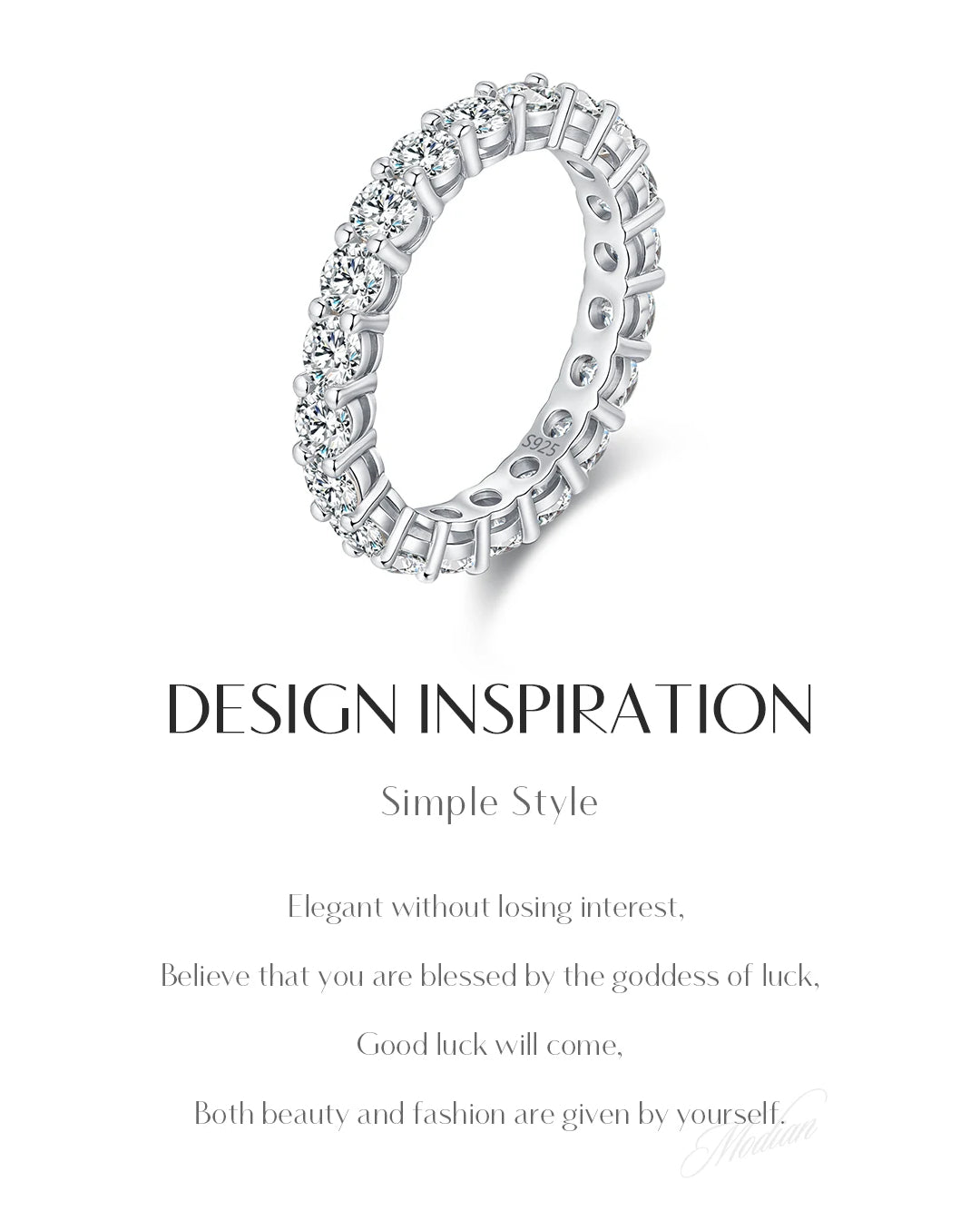 full eternity moissanite ring