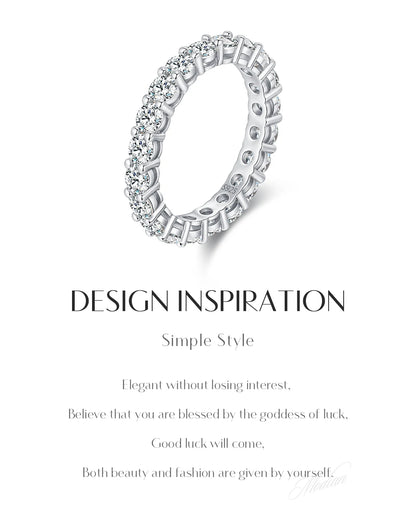 Full Eternity Moissanite Ring